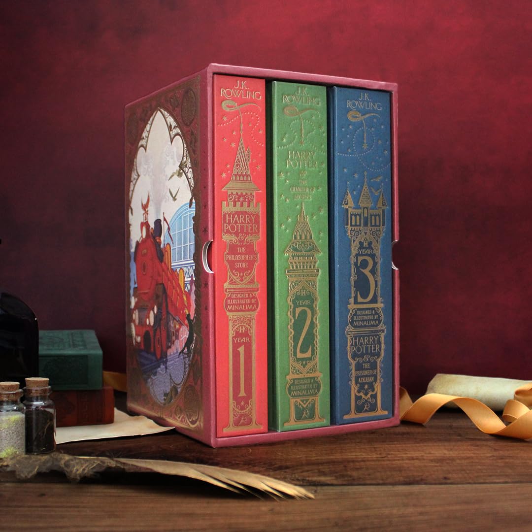 Harry Potter 1-3 Box Set: MinaLima Edition (Harry Potter (english), 1)