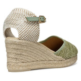 Geox D GELSA Low E, Sandalia de cuña Mujer, Mint, 36 EU