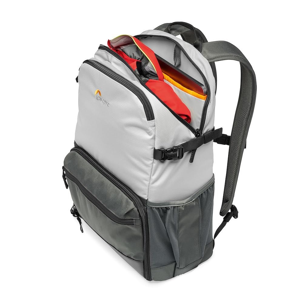 Lowepro LP37238-PWW - Mochila para cámara Ext. Truckee BP 250 LX, para Tablet 15", DSLR compacta/cámara sin espejo, Sony, Canon, Nikon, 1-2 objetivos, Gimbal, Dron, DJI, Osmo, Mavic, gris claro