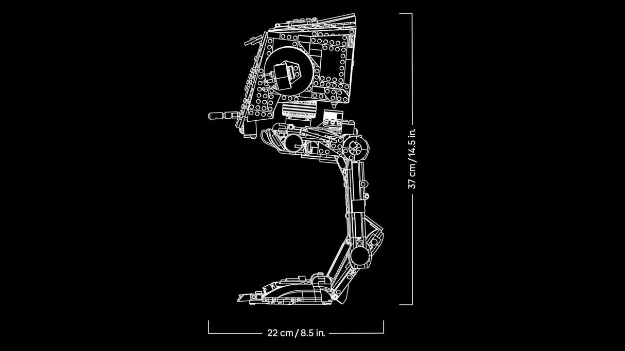 LEGO Star Wars 75417 Caminante AT-ST - Kit de Maquetas para Adultos - Figura Articulada de la Colección UCS con Minifigura y Placa Informativa - Regalo para Hombres y Mujeres Fans