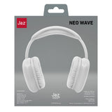 JAZ SBS Neo Wave - Auriculares inalámbricos con Almohadillas y Diadema Acolchada, Cable de Carga USB C Incluido, 18 Horas de Uso consecutivo, Color Blanco, uno