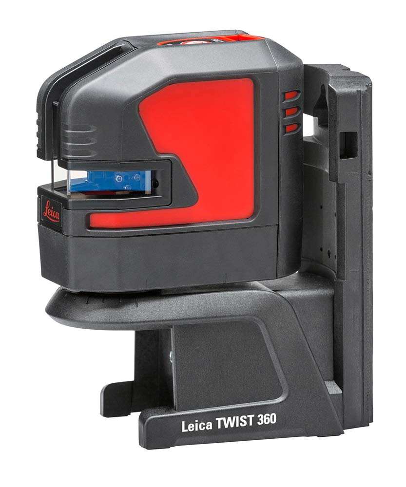 Leica Lino L2P5: Nivel láser de punto y líneas cruzadas con batería Li-Ion, cargador, adaptador magnético innovador en una carcasa (láser rojo, alcance de trabajo: 25 m)