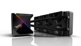 ASUS ROG RYUJIN 360 - Sistema de refrigeración líquida de CPU con Oled de color, AURA Sync RGB, tubo de goma reforzado de 38 cm, ventiladores iPPC Noctua Industrial PWM de 120 mm