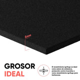 EVOCAMP Base ignífuga 200x200 cm - Alfombra de protección térmica resistente al calor hasta 982 °C - Alfombrilla de soldadura, alfombra ignífuga para una protección contra incendios segura