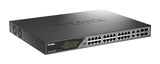 D-Link Switch Smart 28 Puertos Gigabit PoE (24 x 1000Base-T y 2 x SFP Gigabit), PoE++, Long Range PoE (hasta 250m), 518W PoE Budget, Interfaz Web dedicada a videovigilancia IP, VLAN, QoS, ERPS, ONVIF