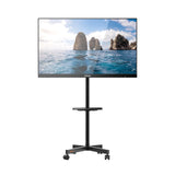 GRIFEMA GB3001 Soporte TV Ruedas para Televisores de Plasma/LCD/LED hasta 65 Pulgadas, Soporte TV Pie con Estante para Portátil, hasta 40 kg, VESA MÁX. 400x400mm, black