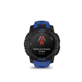 Garmin Instinct 3, Reloj Inteligente con GPS, Pantalla AMOLED de 45 mm, Resistente al Agua, Aplicaciones Deportivas integradas, Monitorización de la Salud, Linterna LED, hasta 18 días autonomía, Azul
