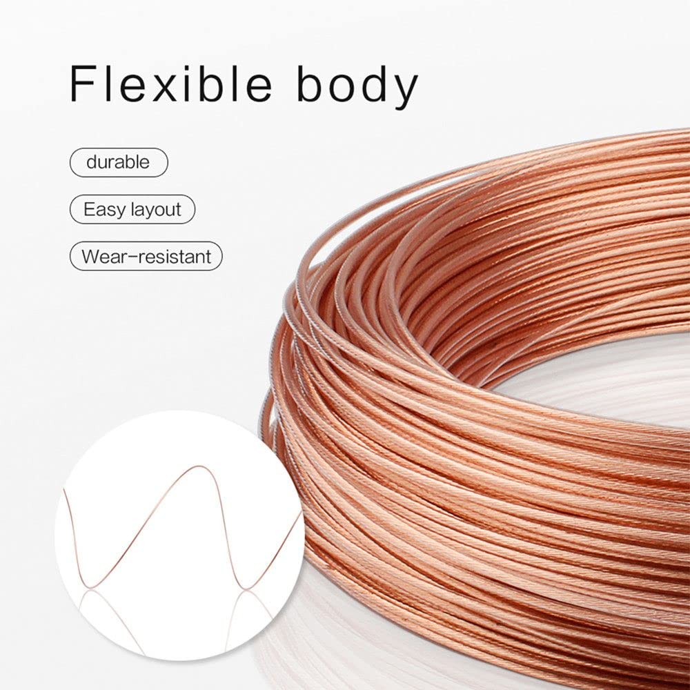 PremiumCord Cable de Cobre 100% CU, Cable de Altavoz, 20Hz-20kHz, 100 W, 2x2,5 mm², 50 m