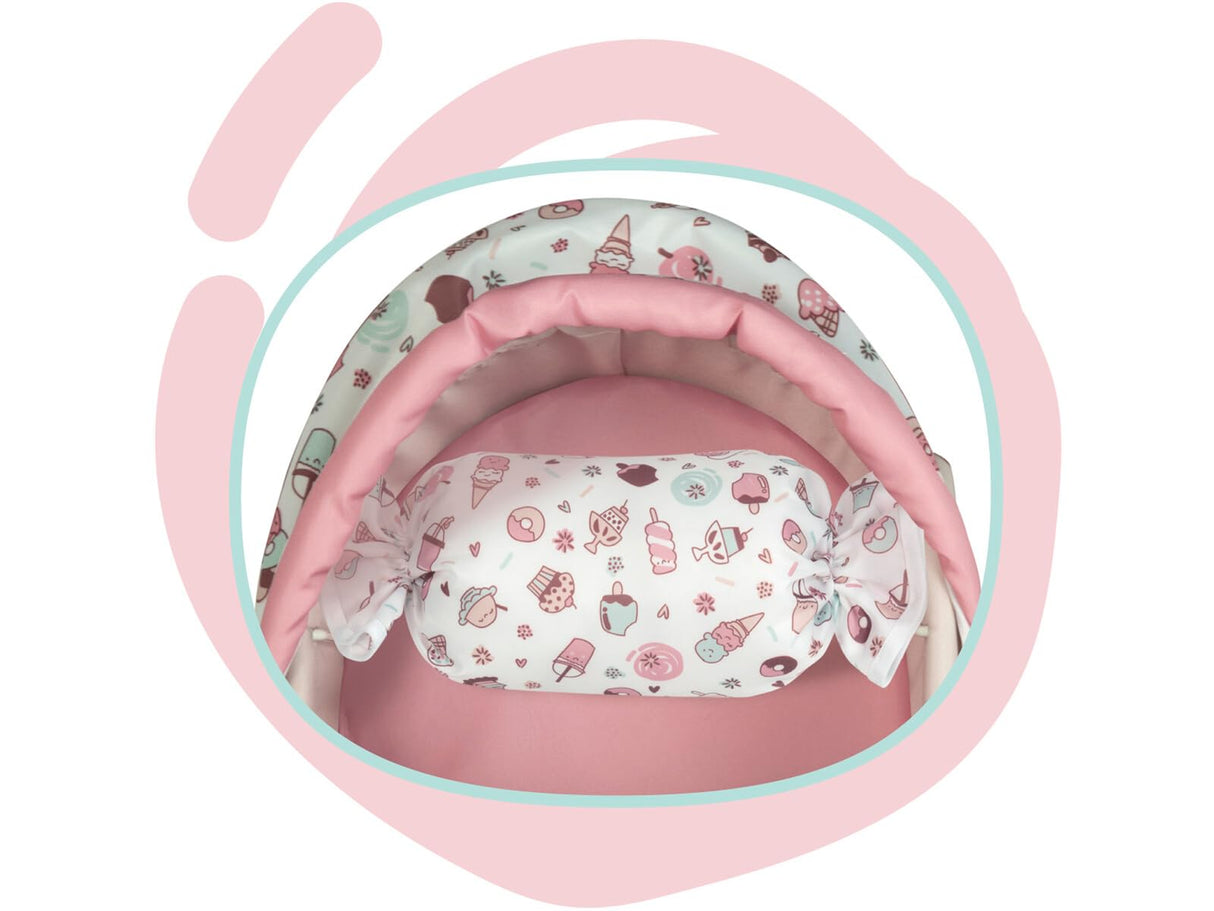 DE CUEVAS TOYS Coche Muñeca 3 X 1 Plegable Sweet 41X62X70Cm