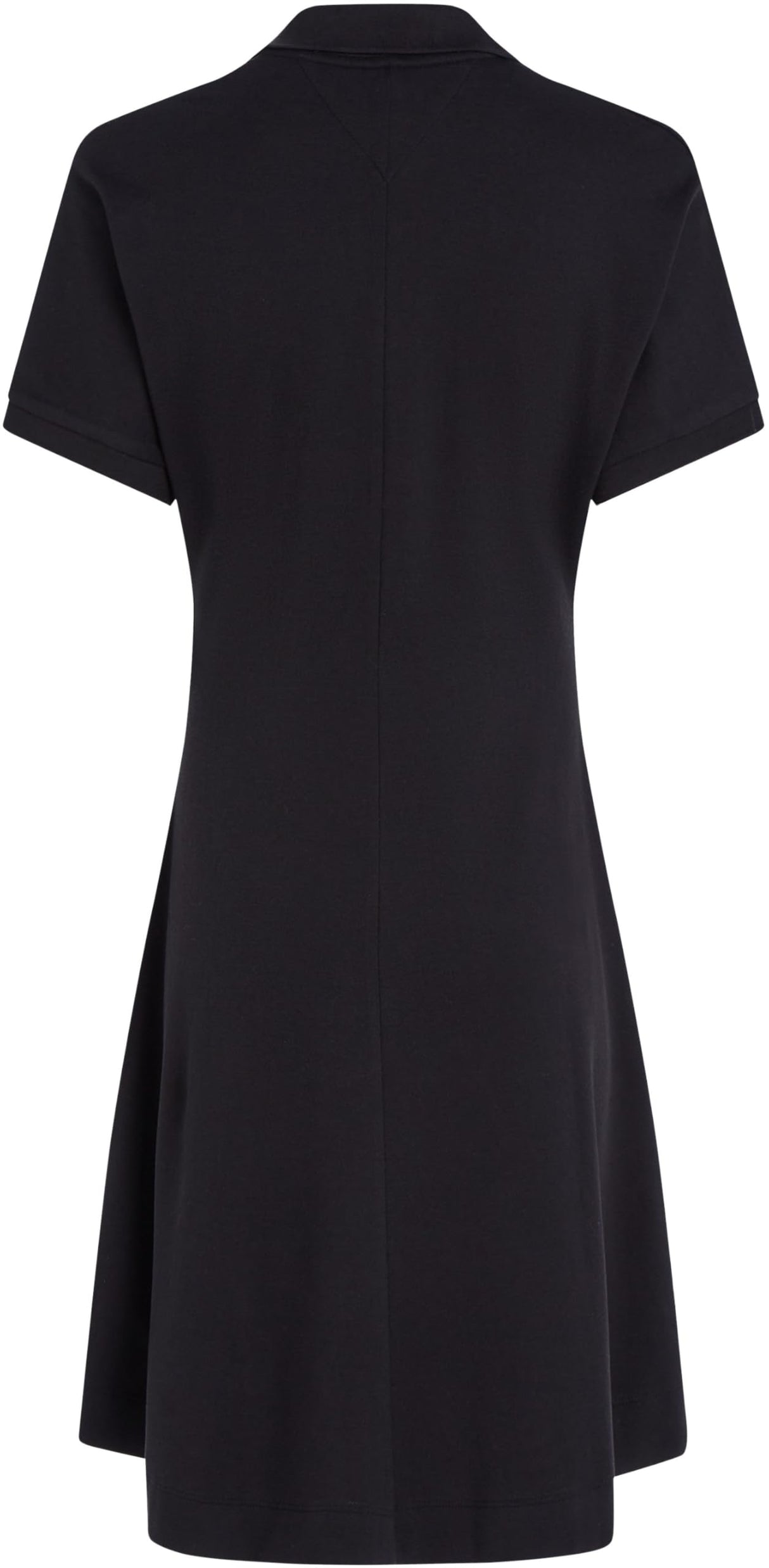 Tommy Hilfiger Vestido Tipo Polo Mujer Lyocell Fit & Flare, Negro (Black), XXL