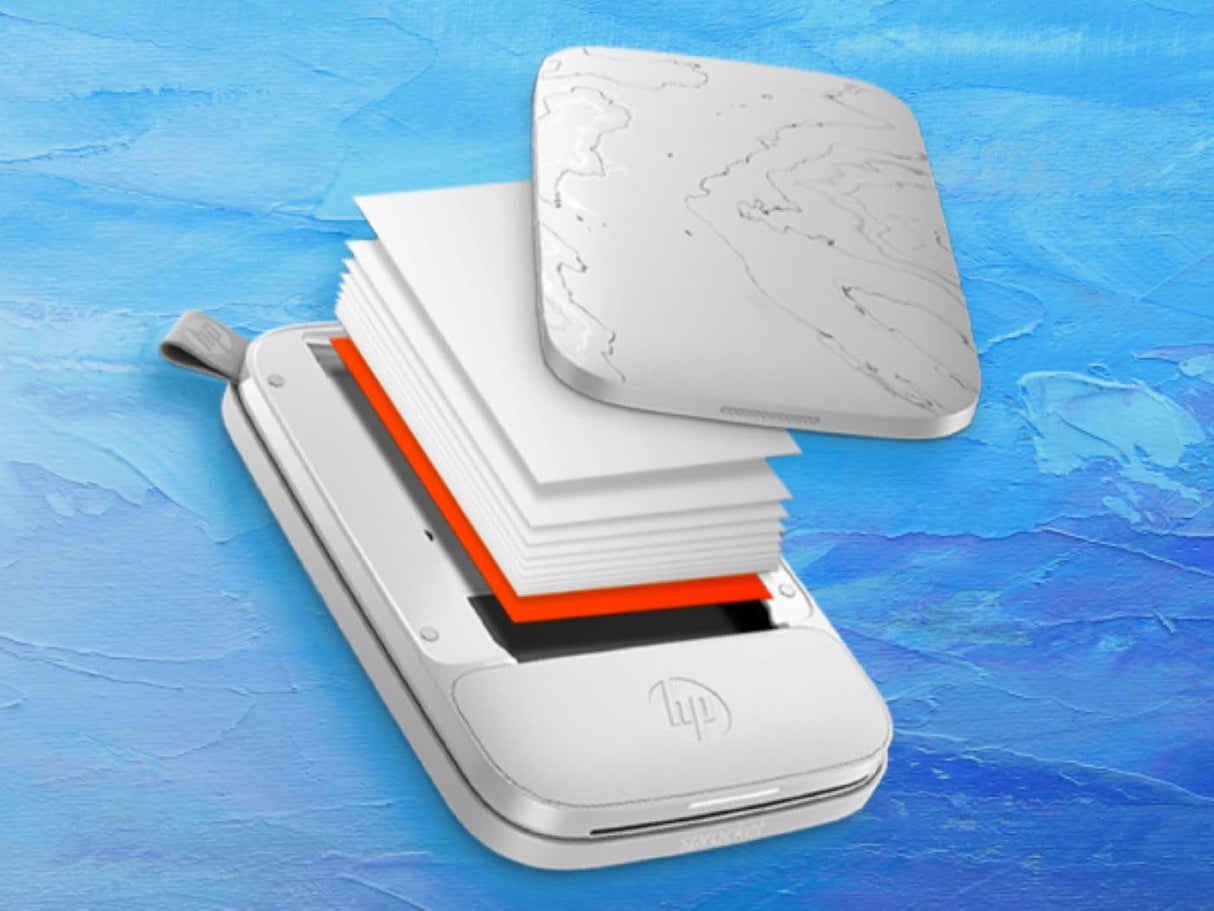 HP Sprocket Zink Papel fotográfico adhesivo para impresora HP Sprocket Select y Plus, 2,3 x 3,4 (100 hojas)