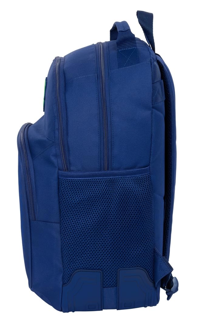 Safta F.C. BARCELONA NAVY BLUE - Mochila Escolar Infantil, Ideal para Niños de Diferentes Edades, Cómoda y Versátil, Calidad y Resistencia, 32x15x42 cm