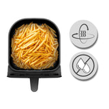 WMF Multi Taste Airfryer - Freidora de Aire sin Aceite, 4,2 L, 8 Programas Preestablecidos, Deshidratador y Grill, Pantalla Táctil, Fácil de Limpiar