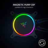 Razer Hanbo Chroma (360mm) - All In One aRGB Chroma Liquid Cooler (Ultimate AIO Design, Quiet, Powerful aRGB Fans, Silent and Efficient Liquid Cooling, PWM Support) Chroma
