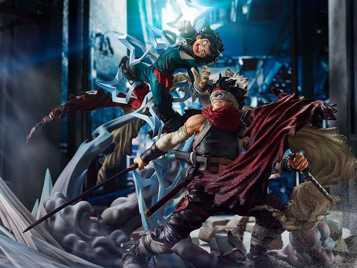 TOMY Goodsmile MY Hero Academia - Izuku Midoriya VS Stain - Estatuilla PVC 30cm