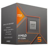 AMD Ryzen 5 8600G Procesador con IA (tarjeta gráfica Radeon integrada, Ryzen AI, 6 núcleos/12 threads, 65W TDP,Socket AM5,22MB Caché, Reloj de aumento máx. hasta 5,0Ghz, con ventilador Wraith Stealh)