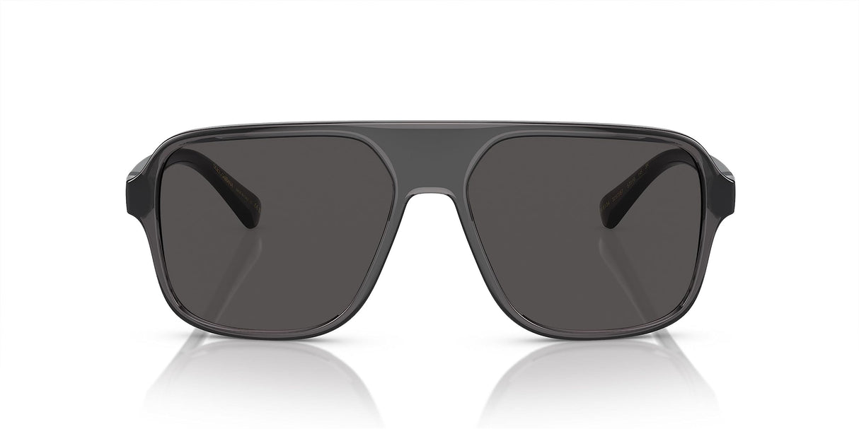 Dolce & Gabbana 0DG6134 Gafas, Transparent Grey/Black, 57 para Hombre