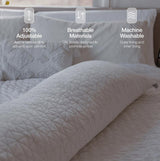 Coop Home Goods Almohada Corporal de Espuma viscoelástica triturada de 20 x 54 Pulgadas con Funda de Mezcla de poliéster y rayón de Viscosa derivada de bambú