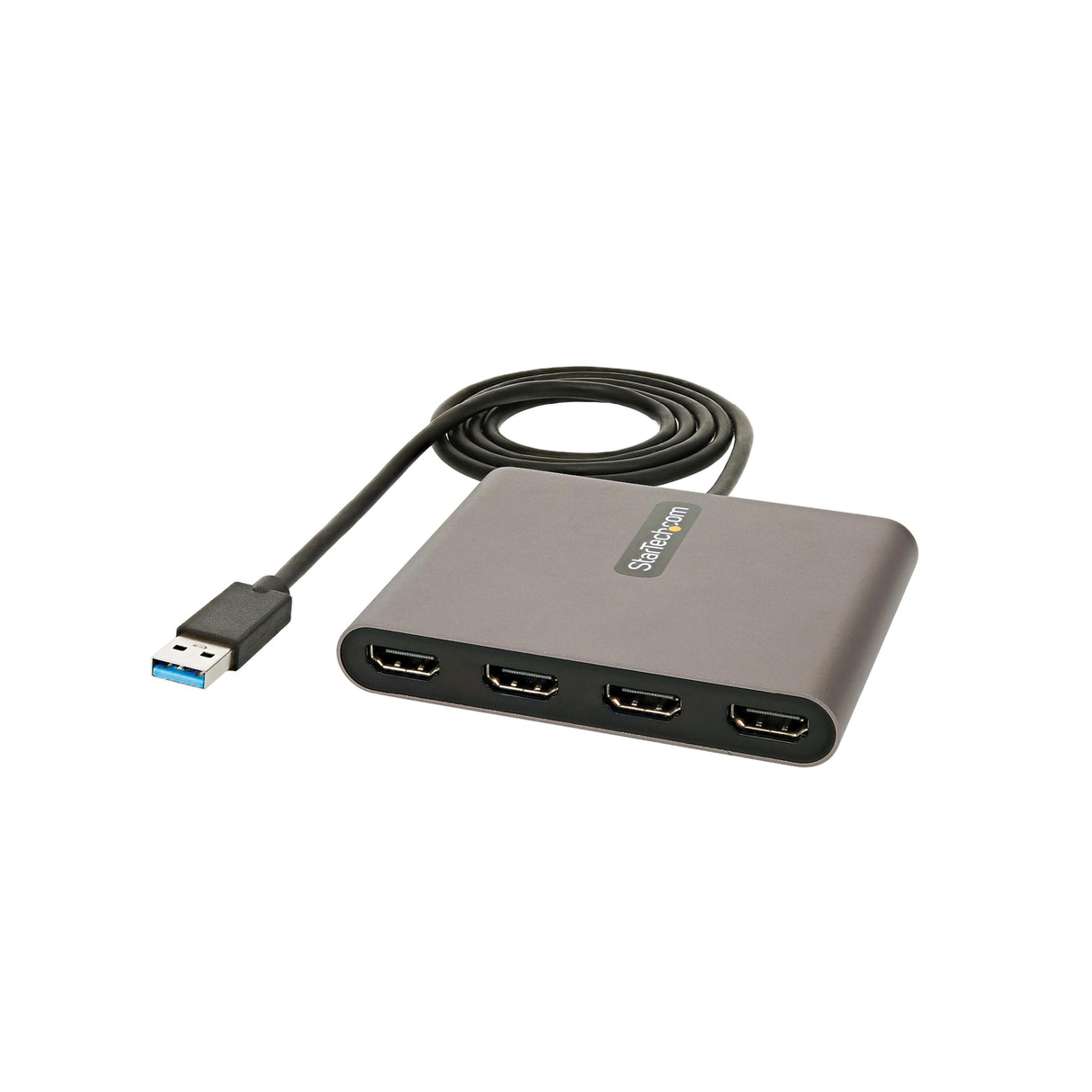 StarTech.com Adaptador de Vídeo Externo USB 3.0 a 4 Puertos HDMI - Conversor Windows - (no compatible con Mac/ChromeOS/Linux)