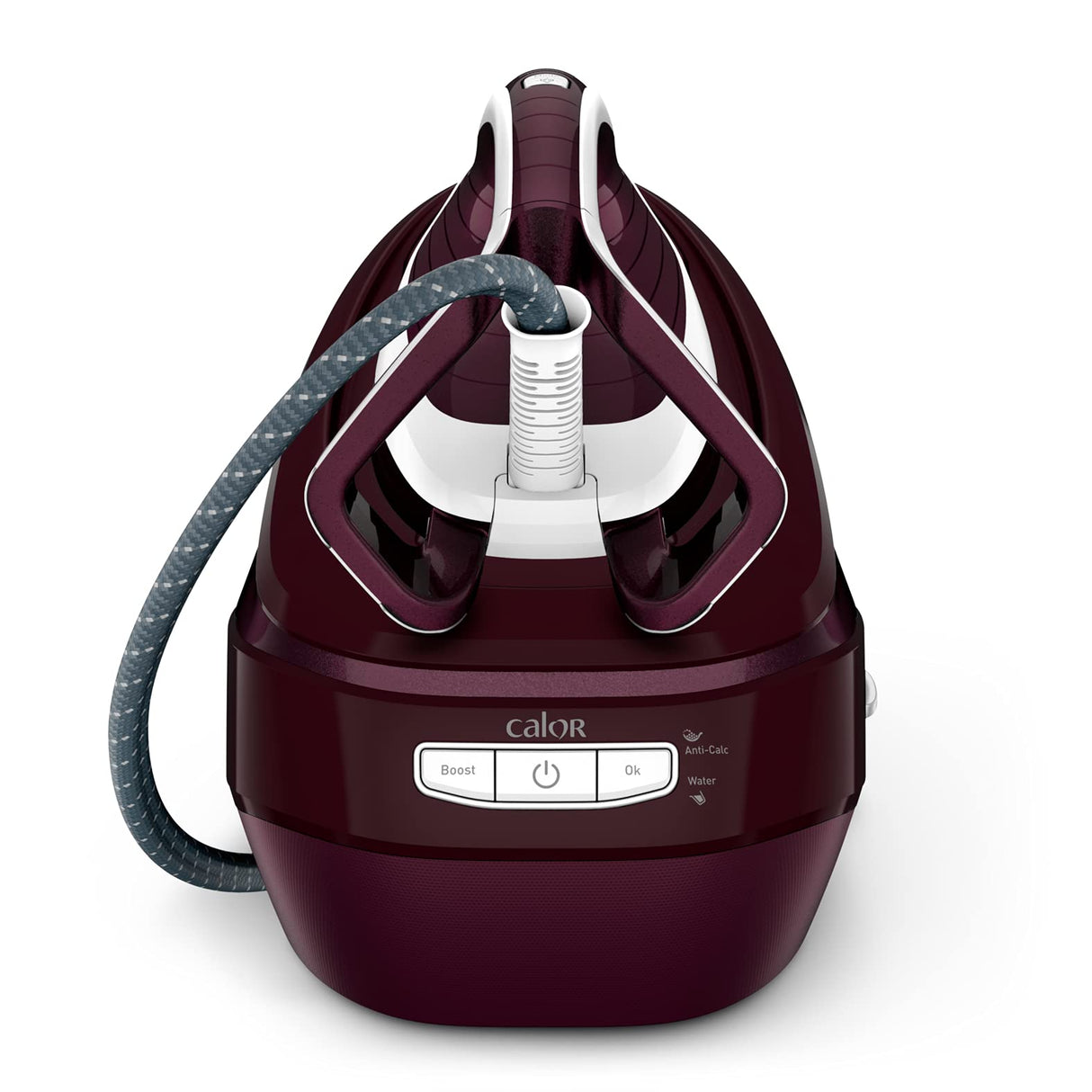 Calor Pro Express Vision Central Vapor, Luz Smart LED sobre Hierro, Presión de 8,3 bares, Ultraputente, Flujo de vapor 180 g/min, Jet Steam 680 g/min, Antical, Fabricado en Francia GV9810C0