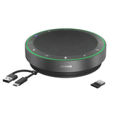 Jabra Speak2 75 Altavoz inalámbrico Bluetooth para Trabajo y música - 4 micrófonos con cancelación de Ruido, Altavoces de 65 mm, Nueva función de conexión, USB-A, Microsoft Teams, Gris Oscuro