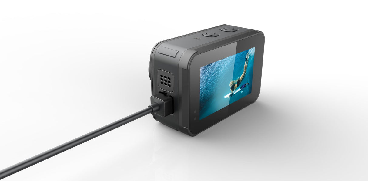 AGFA Photo AC9500 Cámara Deportiva Impermeable - Vídeos 4K a 30 FPS, Fotos de 16 MP, Doble Pantalla, Gran Angular de 170°, estabilización antivibraciones, WiFi - Negro