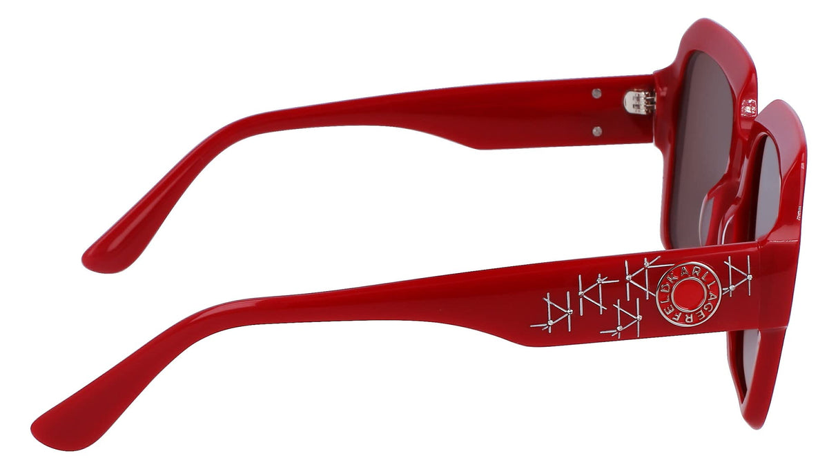 KARL LAGERFELD KL6104SR Gafas, Red, 53/20/140 para Mujer