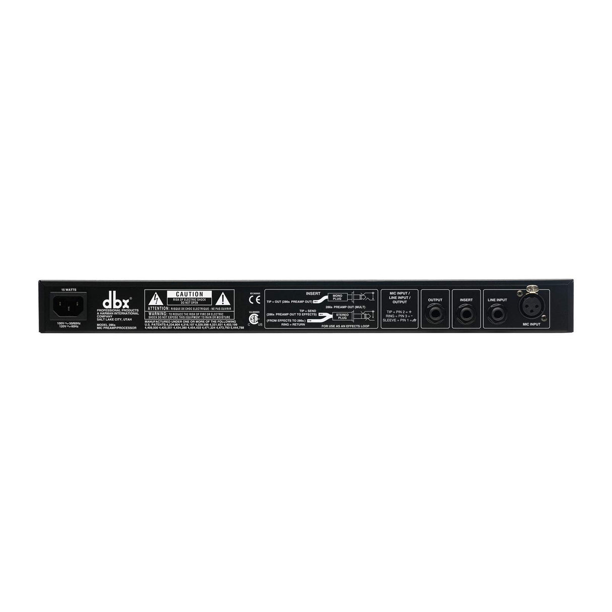 Dbx 286s - Procesador de Preamplificador de Micrófono