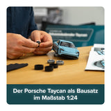Franzis- Porsche Taycan Calendario de Adviento, Color Azul Frozen, Multicolor, Small (67203)