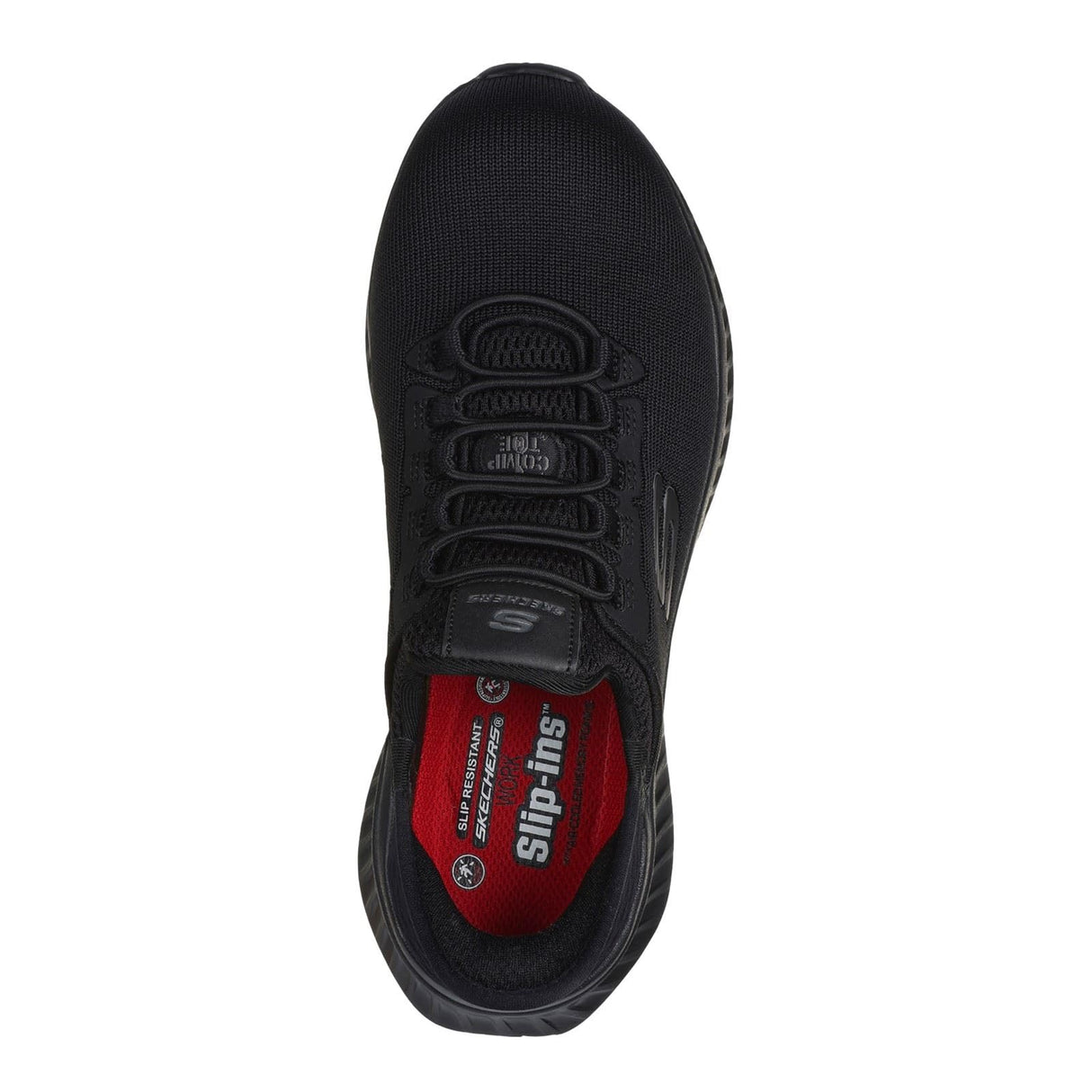 Skechers Tilido Ombray, Botas de construcción Mujer, Black Textile/Synthetic, 38 EU