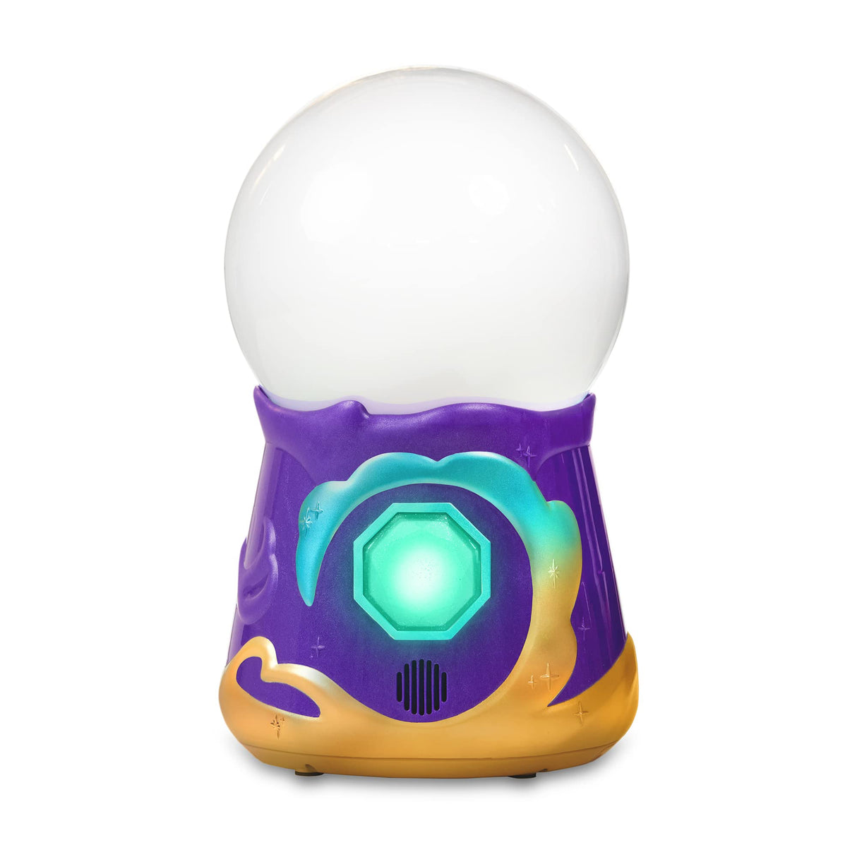 Magic Mixies My Crystal Ball Blue, Juguete Interactivo de Magia, Bola de Cristal mágica con Luces, Efectos y Sonidos, y un muñeco de Peluche Suave para cuidar, con Accesorios, Famosa (MGX06000)
