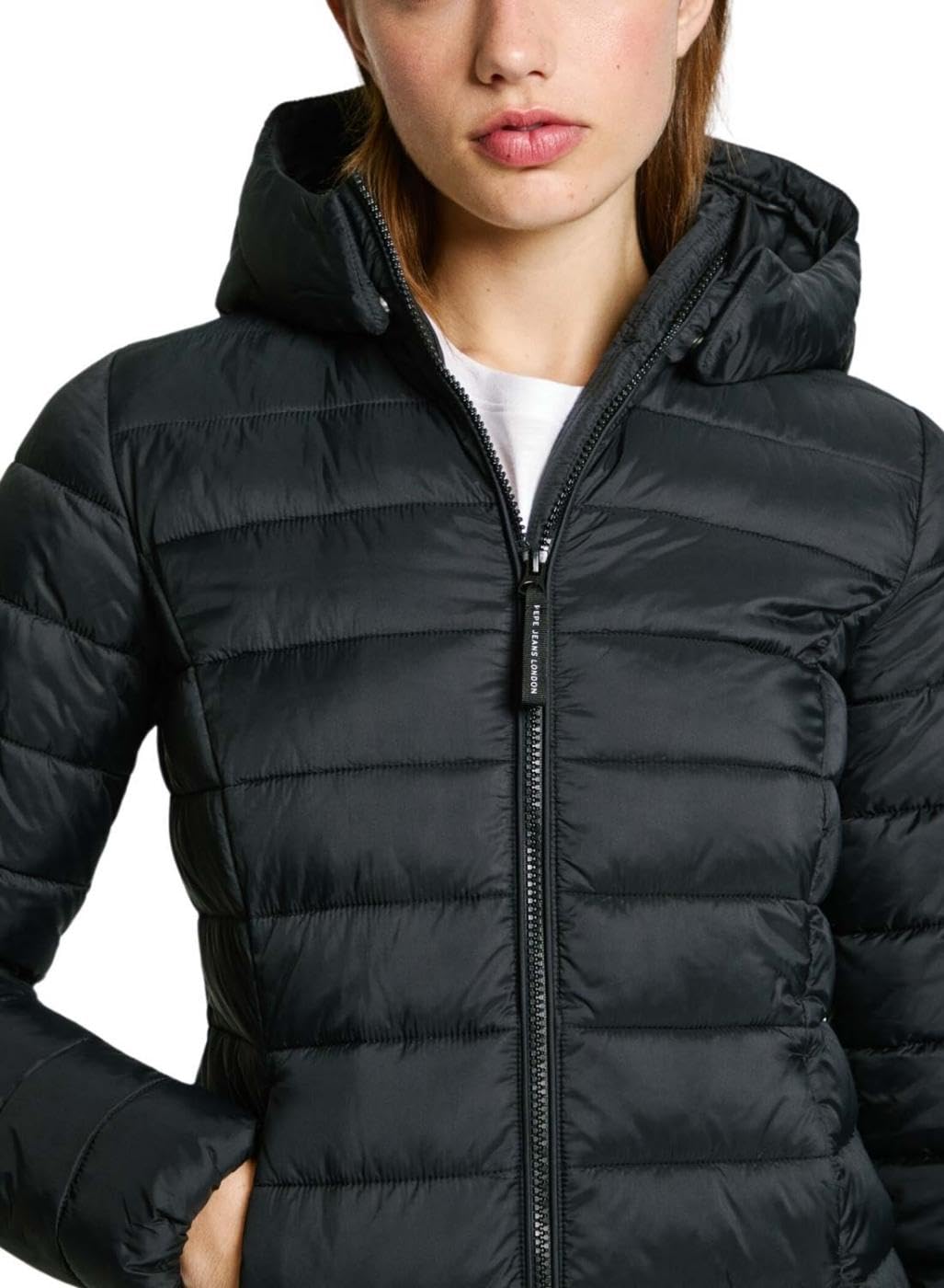 Pepe Jeans Ammy Long Chaqueta, Negro (Negro), XS para Mujer