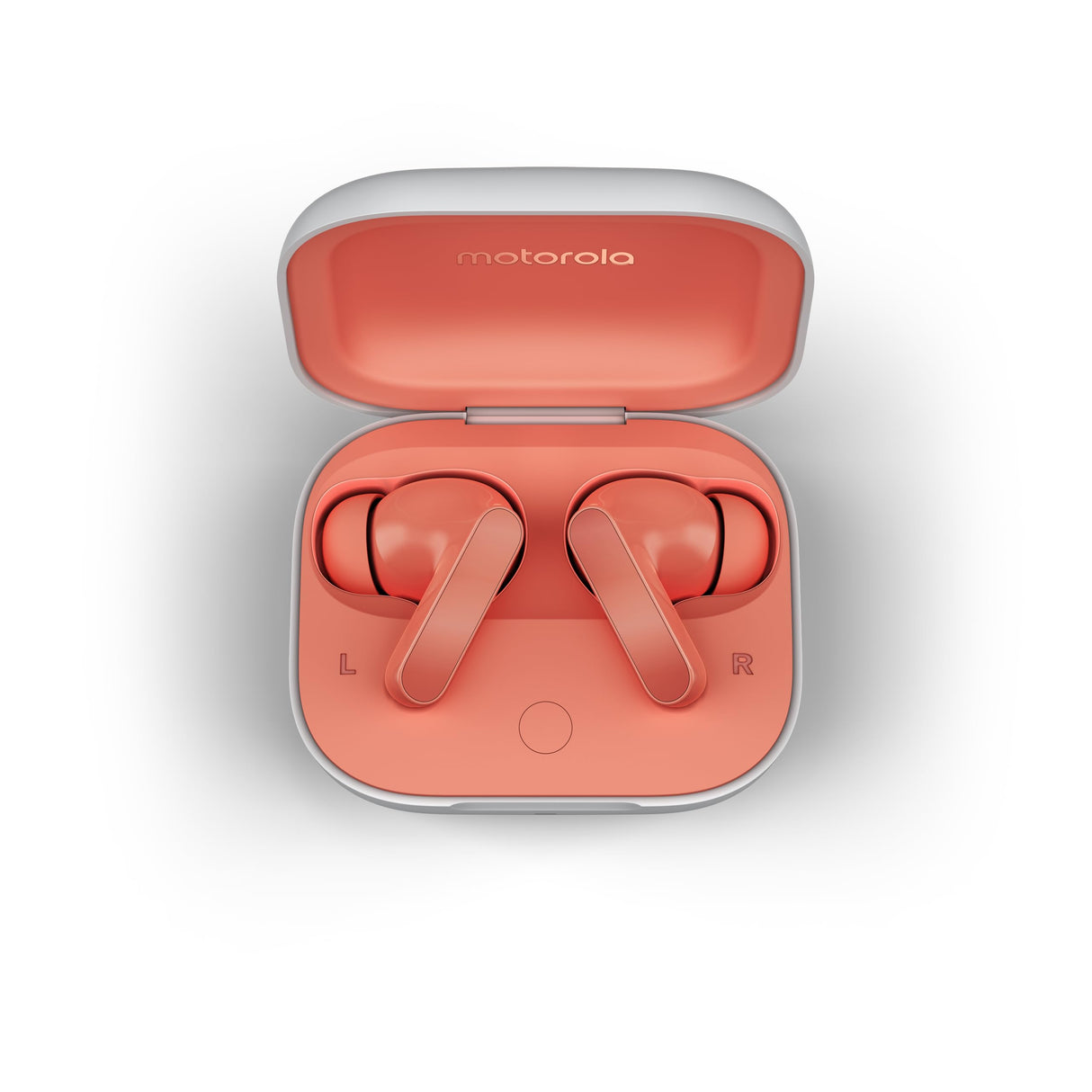 Motorola Moto Buds, Auriculares inalámbricos, Sonido inmersivo con Dolby Atmos, reducción de Ruido, autonomía de 42 Horas, 3 micrófonos, Pesca [Versión Francesa]