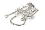 Roy Benson Bb-Cornet CR-302S (corneta profesional con diámetro ML, campana de latón de 119 mm, tudel de latón dorado, correderas exteriores de alpaca y válvulas de acero inoxidable), plateado