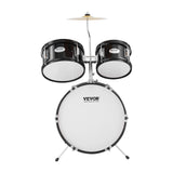 VEVOR Juego de Batería para Niños de Cinco Piezas, Juego Completo de Batería para Niños Principiantes con Bajo, TOMS, Caja, Bombo, Trono Ajustable, Pedal de Charles y Dos Pares de Baquetas, Negro