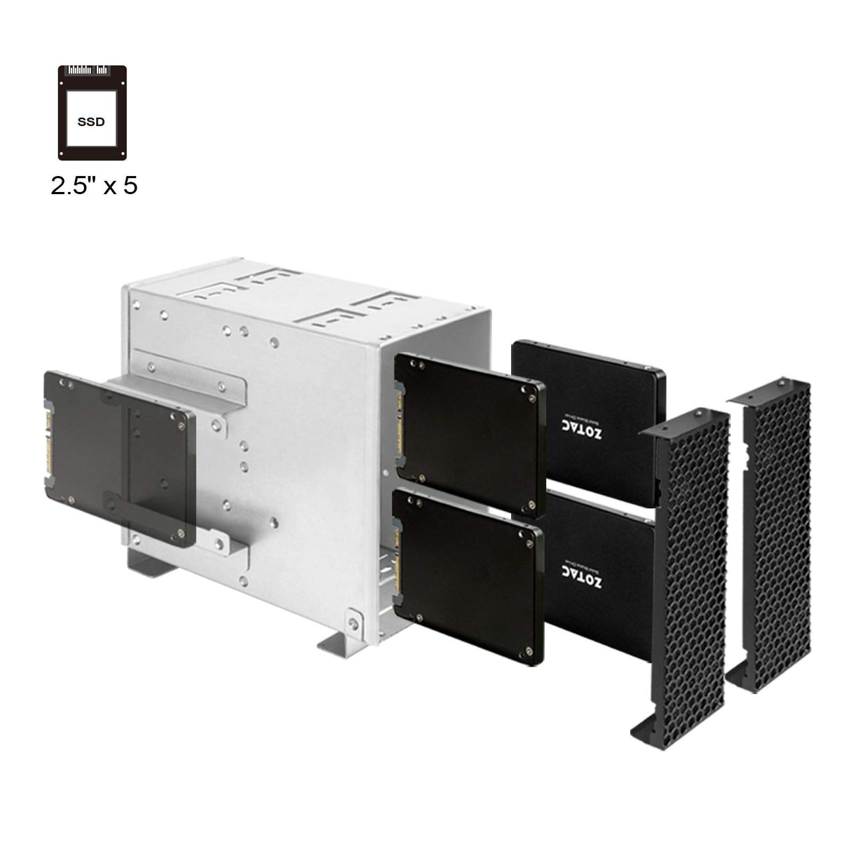 Silverstone RM42-502, Chasis de Servidor de Montaje en Rack de 4U, 240mm AIO, USB Tipo-C, Cerradura Kensington, SST-RM42-502B