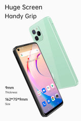 OUKITEL C21 Pro Telemóvel Livre 11, Design de vidro Completo, 4 GB 64 GB, 256 GB SD Externa, câmara tripla 21 MP, Dual SIM, ecrã HD 6,39 polegadas, impressão Digital, identificação fácil Verde