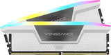 CORSAIR Vengeance RGB DDR5 RAM 32GB (2x16GB) 5600MHz CL40 Intel XMP Kit de Memoria Compatible con iCUE - Blanco (CMH32GX5M2B5600C40W)