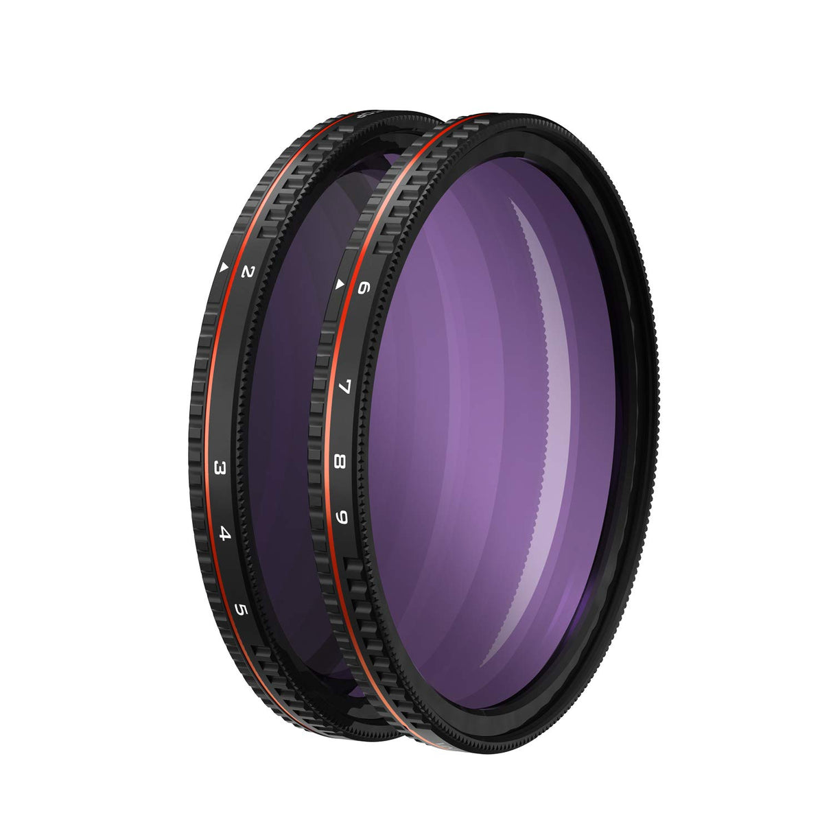 Freewell 77mm Roscado Parada Dura Variable ND Filtro Todo el Día 2 a 5 Stop & 6 a 9 Stop - 2pack