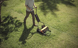 Fiskars Cortacésped StaySharp Max, Cortacésped con sistema de corte sin contacto, Ancho de corte: 46 cm, Negro/Naranja/Plata, 1000591