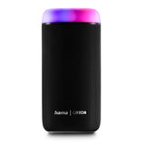 Hama Altavoz Bluetooth 30W, Resistente al Agua IPX4, Efectos de luz LED, 12 Horas de duración de la batería, Caja de música Bluetooth, Negro