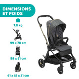 Poussette compacte CHICCO One4Ever City Map Re-lux