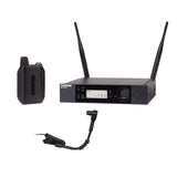 Micrófono inalámbrico Shure GLXD14R+/B98 para Metales, Viento Madera y percusión con batería de 12 Horas y Alcance de 30m. Incluye micrófono de Instrumento con Clip y Receptor de un Solo Canal.