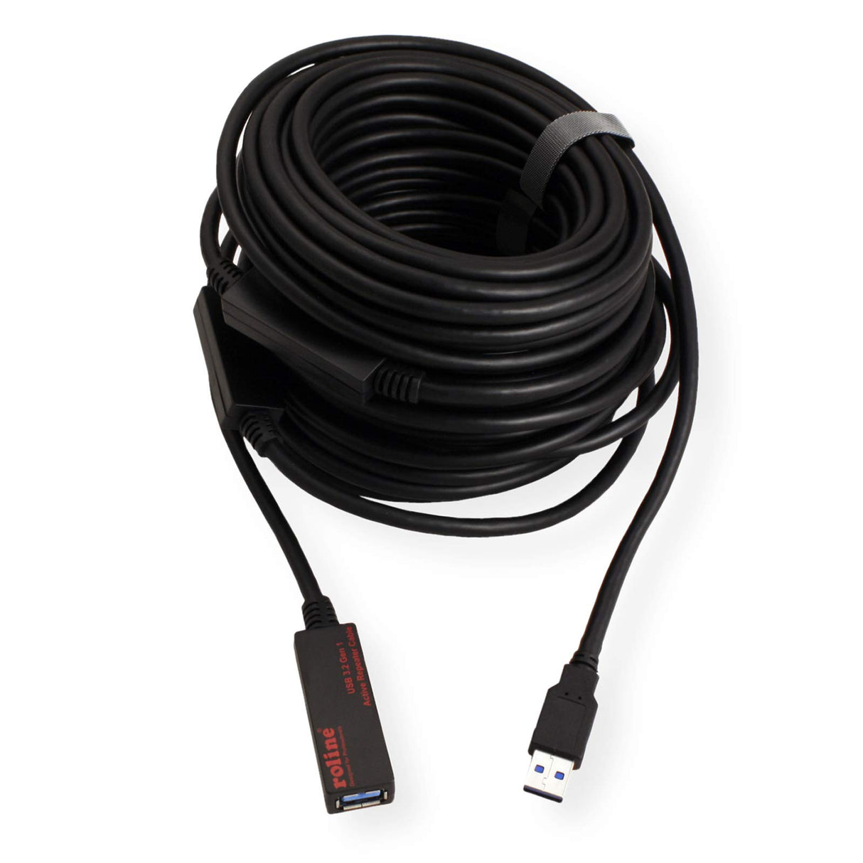 ROLINE Cable repetidor Activo USB 3.2 Gen 1, Negro, 20 m