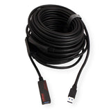 ROLINE Cable repetidor Activo USB 3.2 Gen 1, Negro, 20 m