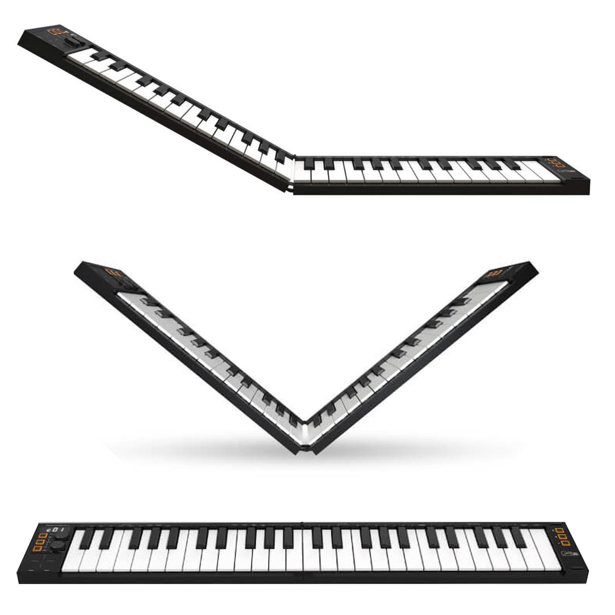 Carry-on FC-49 Teclado Controlador USB Midi/Midi Over Bluetooth Construido con Arpegiador, Pad X/Y, Incluye Cubase LE OEM y Cubase LE OEM IOS DAW Music Software