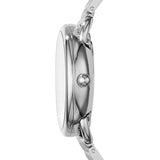 Fossil Reloj para mujer Tailor, movimiento de cuarzo multifunción, caja de acero plateado de 35 mm con correa de acero, ES3712