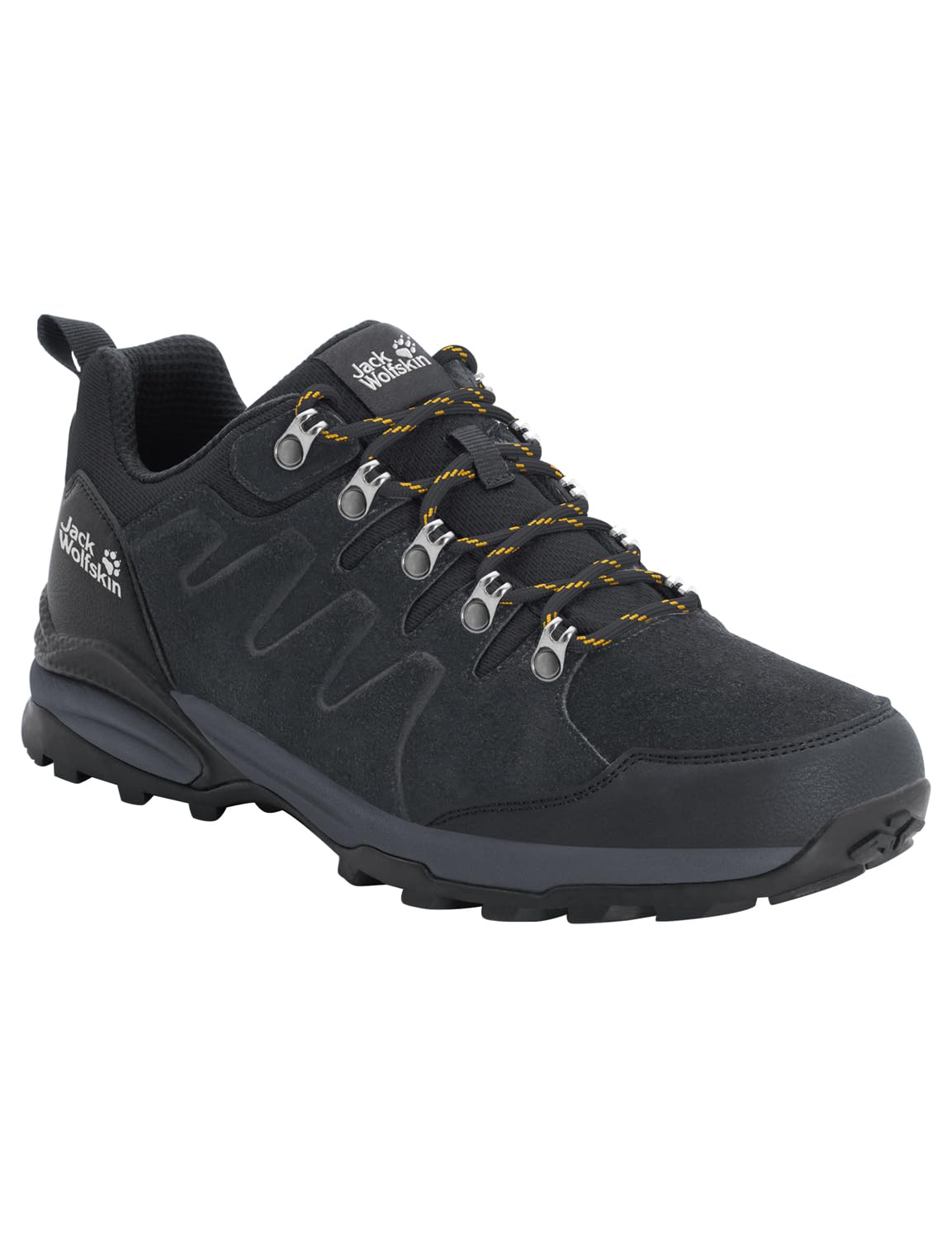 Jack Wolfskin Refugio Texapore Low M, Zapatillas, Hombre, Phantom Burly Yellow Xt Cuchillo, 47.5 EU
