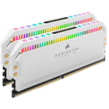 Corsair Dominator Platinum RGB 16 GB DDR4 3600MHz C18, LED RGB Memoria de Sobremesa Rendimiento de Alta, Respuesta Ajustados, 12 Direccionables CAPELLIX Leds RGB, 2 x 8 GB, Blanco