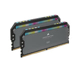Corsair Dominator Platinum RGB DDR5 64 GB (2 x 32 GB) 5200MHz C40 Memoria optimizada de AMD (12 LED RGB CAPELLIX ultrabrillantes, Refrigeración DHX patentada, Compatibilidad con AMD Expo) Gris Frío